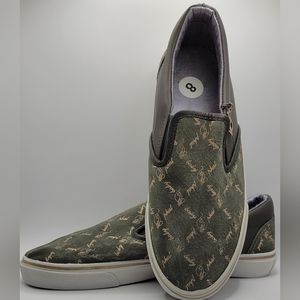 Y2K Baby Phat BP Diamond Slip On - Green Suede Leather! NWT Size 8